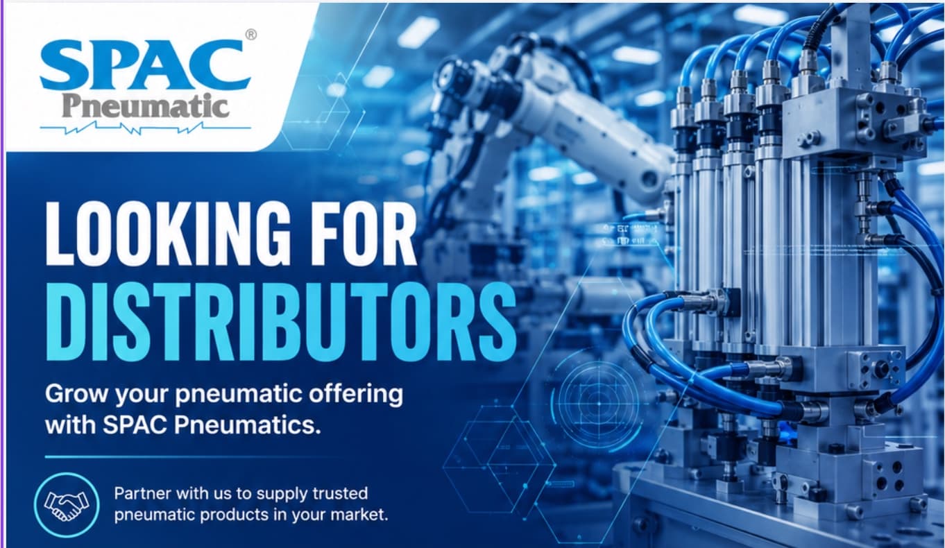 SPAC Pneumatics product range including cylinders, valves and fittings
